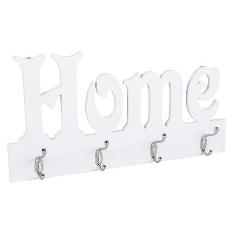 Cuier, Home, Creaciones Meng, 50x25 cm, 4 agatatori, alb