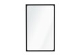 Oglinda decorativa, Lumisfera, Dune 30 x 50, 30x50 cm, Cadru MDF, Negru