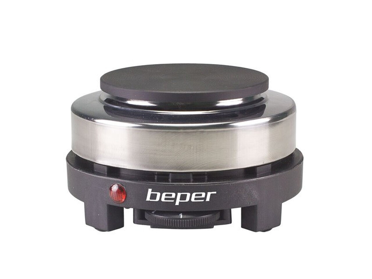Plita electrica Beper 500W, 10 cm, otel/fonta, gri - view 3
