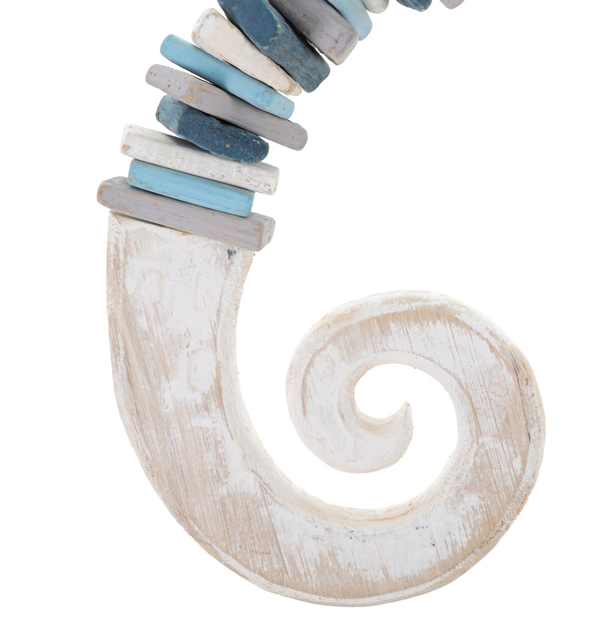 Decoratiune suspendabila Sea Horse, Mauro Ferretti, 22x6x55 cm, lemn de tanoak, multicolor