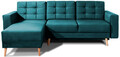 Coltar extensibil reversibil 3 locuri ELTAP, AsgL-60, Asgard, 248x162x93 cm, lemn/poliester, verde