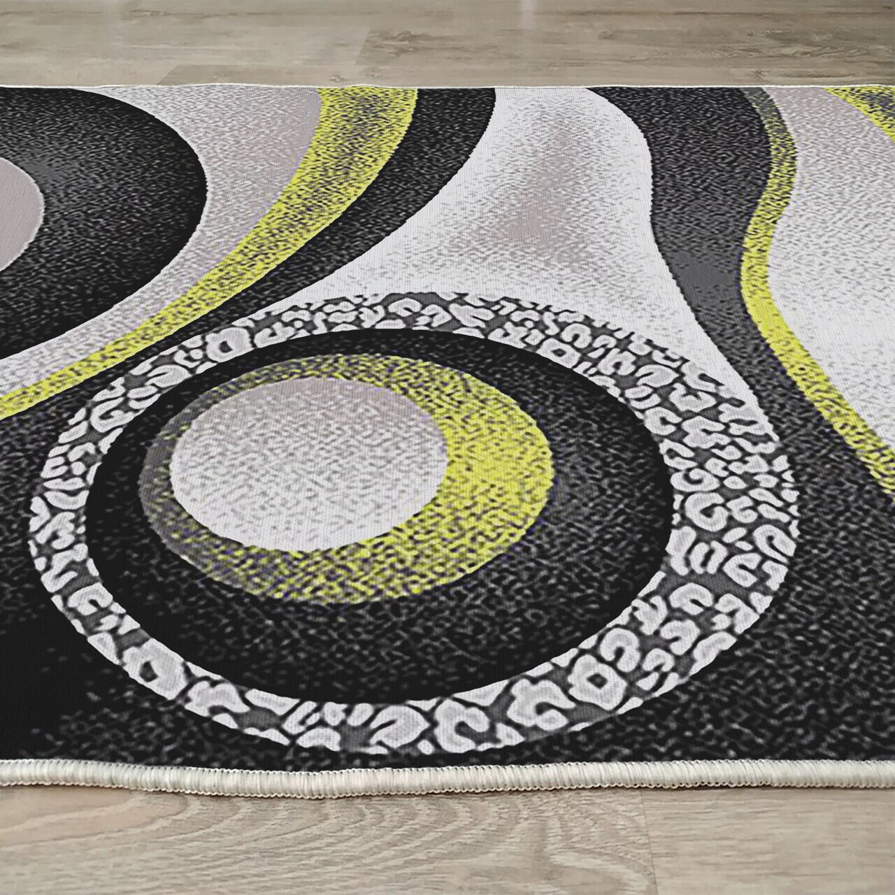 Covor, Woopamuk250, 160x230 cm, Bumbac/Poliester, Gri - view 5