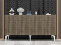 Consola, Olivia, Arona, 150x79x40 cm, PAL , Alb/Maro