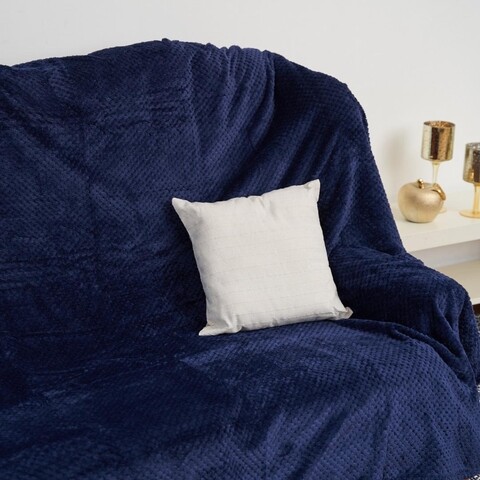 Patura pinapple flannel, heinner, 150x200 cm, poliester, albastru