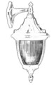Lampa de exterior, Avonni, 685AVN1238, Plastic ABS, Negru