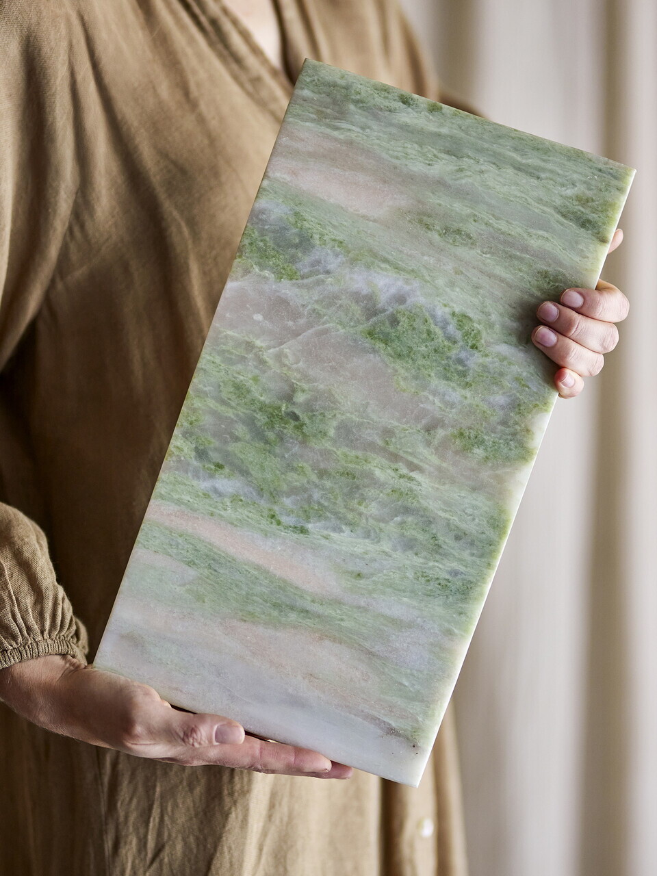 Tocator, Bloomingville, Keika, 38x20x1.5 cm, marmura, verde - view 4