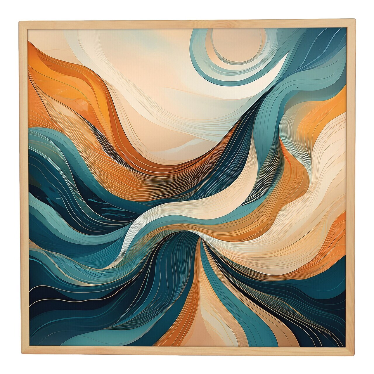 Tablou decorativ, Cc-K-Ah-1011, Canvas, Cadru: 100% LEMN (Grosime: 18 mm), Multicolor - view 2