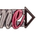 Decoratiune de perete Welcome, Creaciones Meng, 59x20 cm, metal