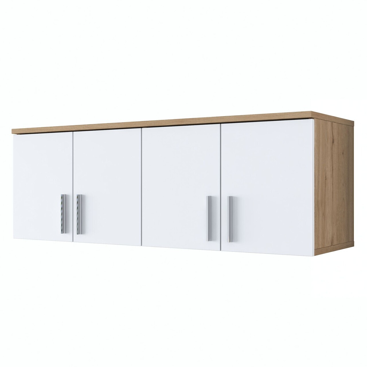 Dulap de perete, Hanah Home, EA150, 120x41.4x37.5 cm, PAL melaminat, Nuc/Alb - view 7