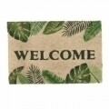 Covor de intrare InArt, 40x60, Welcome Green, bej/verde