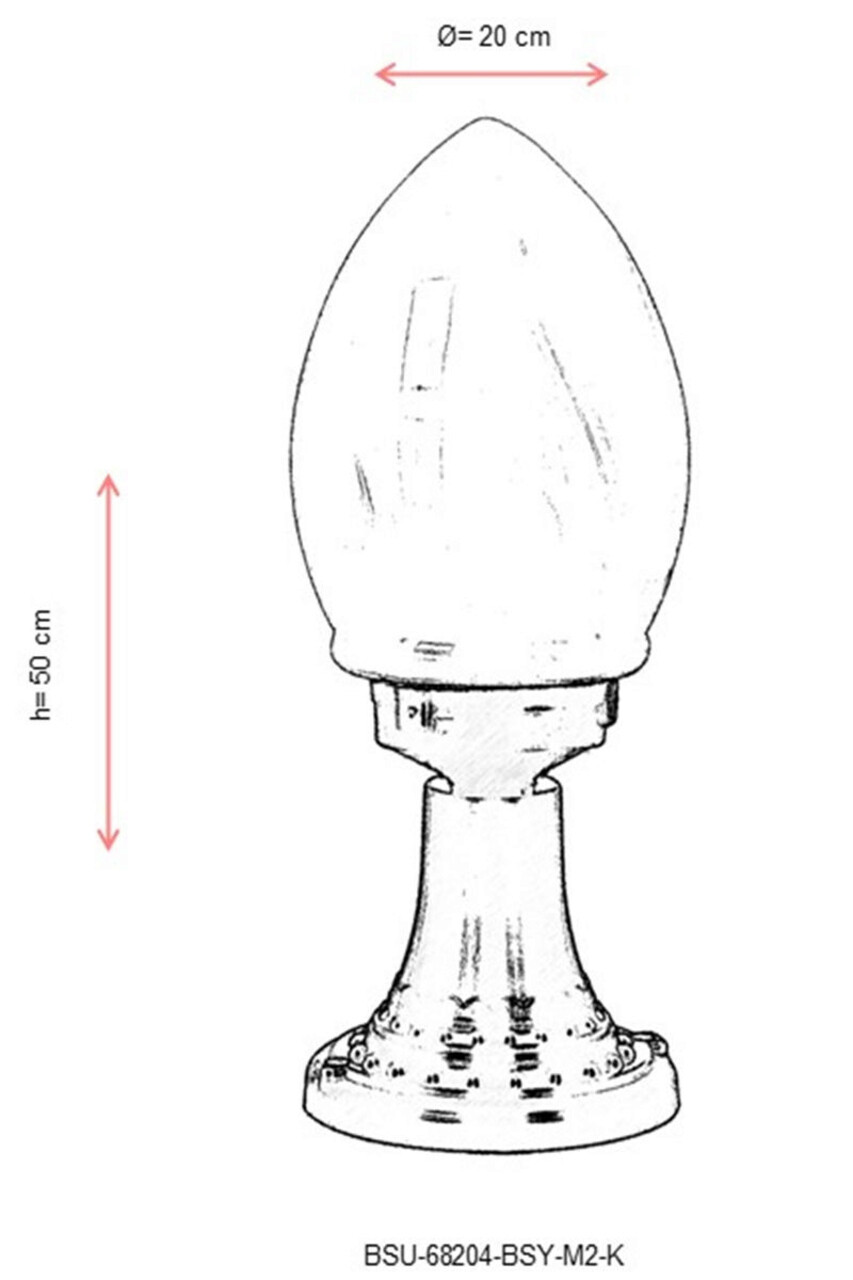 Lampa de exterior, Avonni, 685AVN1341, Plastic ABS, Negru