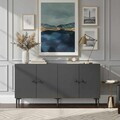 Consola, Hanah Home, Sherifa 150, 150x75x32 cm, Antracit