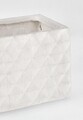 Set jardiniere pentru exterior 3 piese Pyramid, Bizzotto, 80 x 37 x 37 cm, fibra de sticla si argila, alb