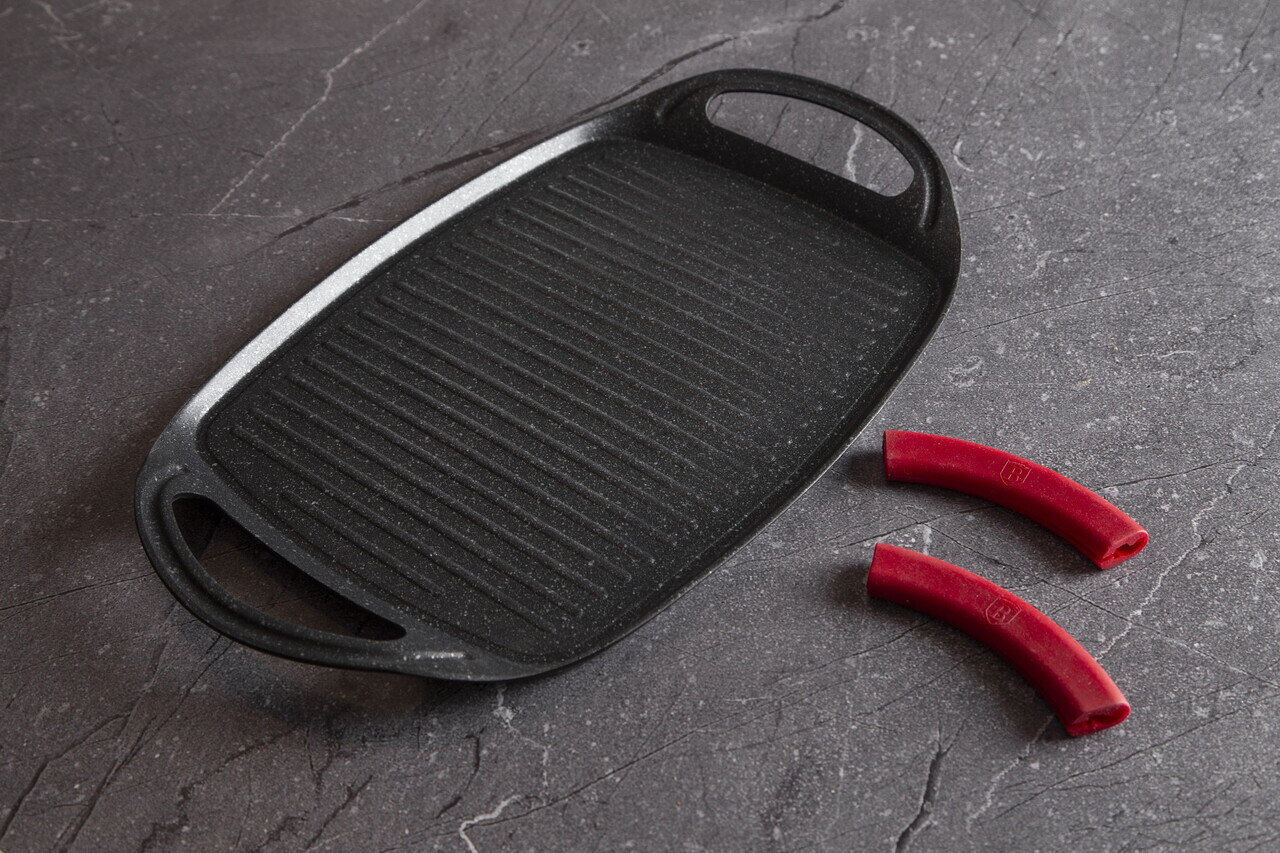 Tava grill Berlinger Haus, Burgundy, 47x29 cm, aluminiu forjat, rosu - imagine 6