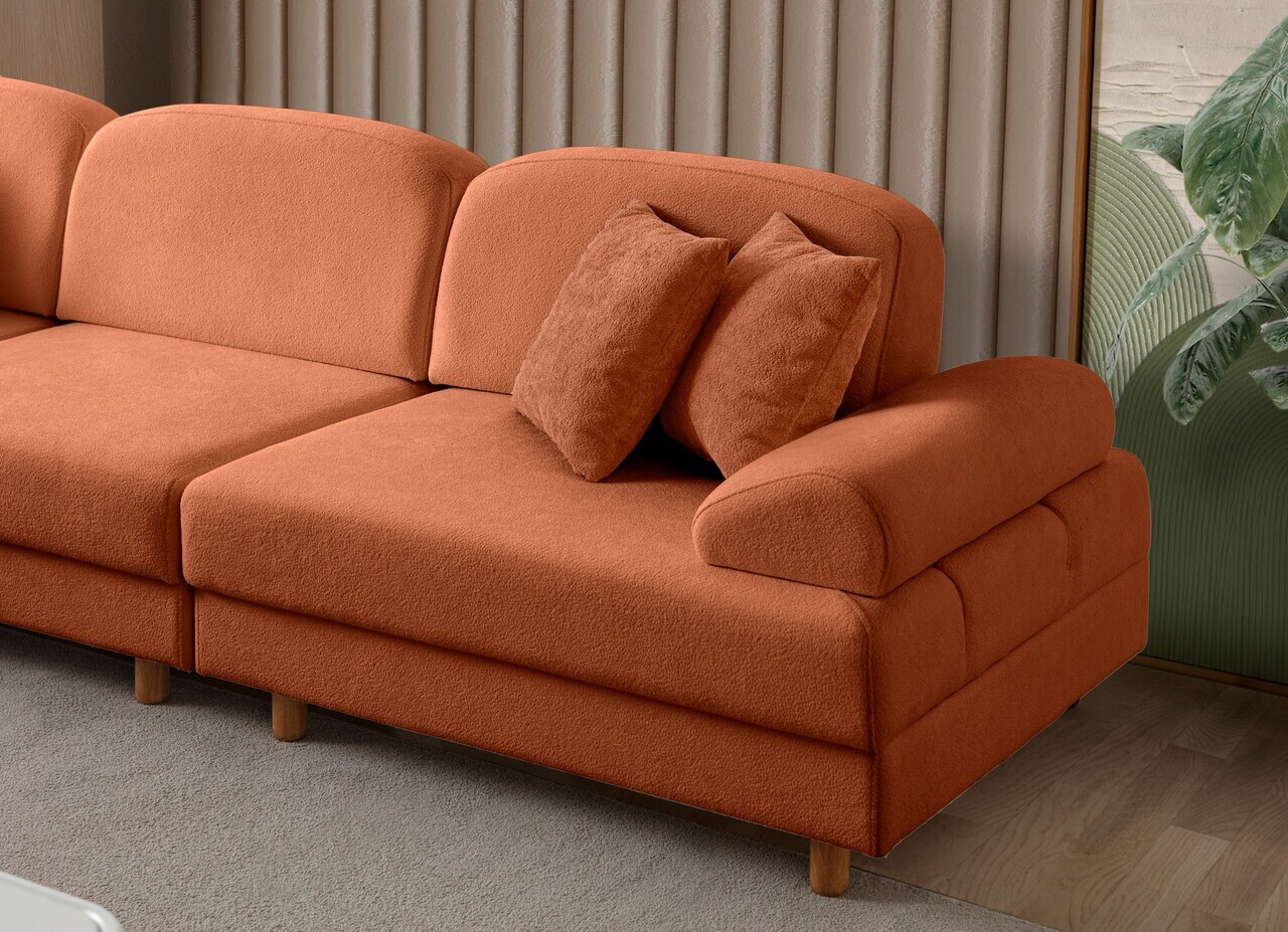 Coltar, Atelier del Sofa, 752EST1456, Portocaliu — imaginea 2