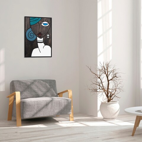 Decoratiune de perete, Cansu, Placaj, Dimensiune: 39 x 59 cm, Multicolor mezoni.ro