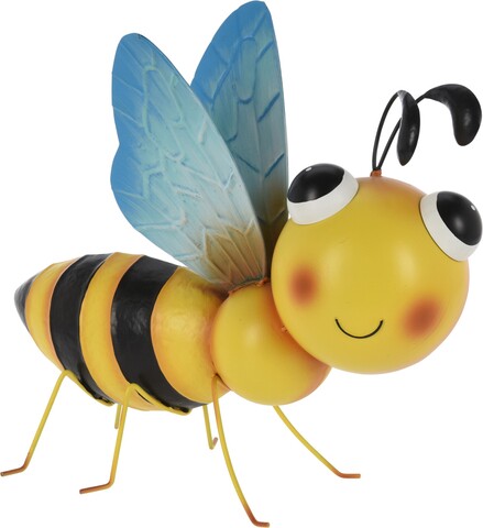 Decoratiune Bee, 39.5×13.6×35 cm, metal, multicolor