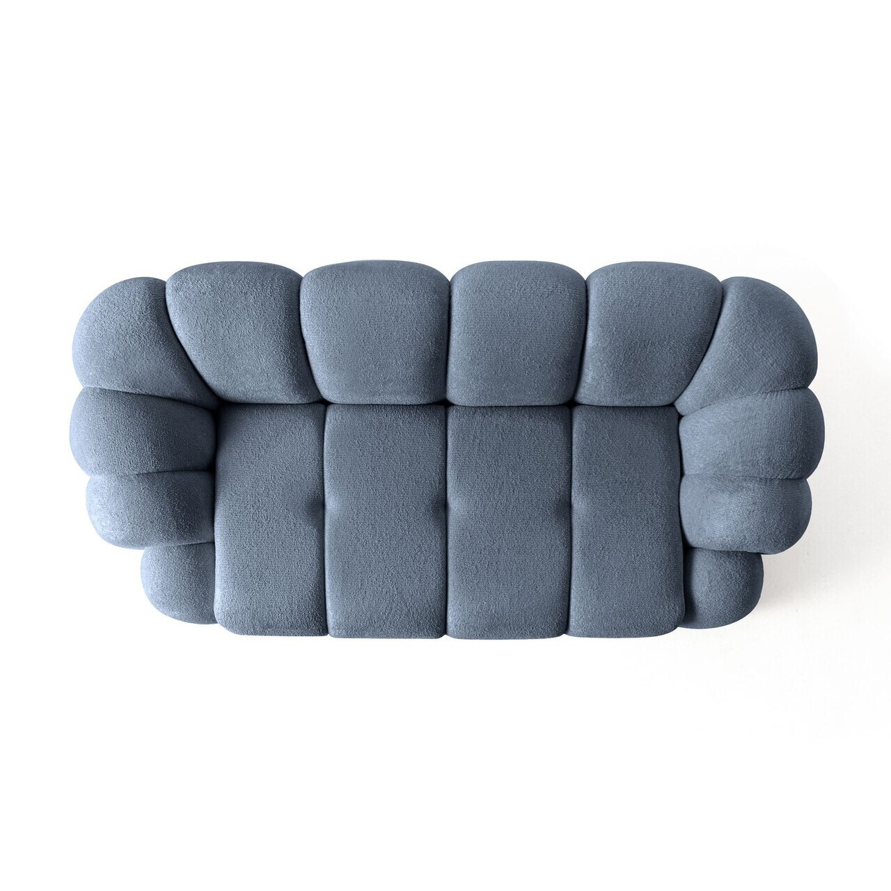 Canapea 2 locuri, Atelier del Sofa, 752EST2505, Lemn de carpen/PAL melaminat, Albastru navy - view 5