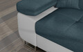 Coltar extensibil dreapta 4 locuri ELTAP, Armd-45, Armando, 289x203x85 cm, lemn/poliester, albastru/alb