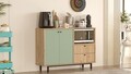 Dulap multifunctional, Locelso, RE2-SY, Stejar / Verde