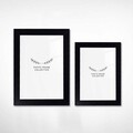 Set 2 rame foto, 2SFC1018_1015-1318, Plastic, Negru