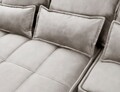 Coltar extensibil stanga 4 locuri ELTAP, LT-18REL, Campo, 265x196x88 cm, lemn/poliester, bej deschis