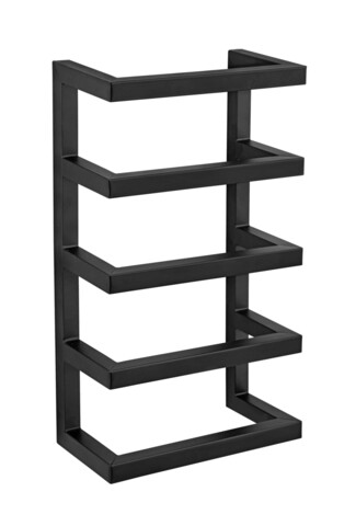 Suport pentru prosoape, Wenko, Fondiro, 24 x 12 x 42 cm, inox, negru