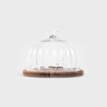Platou cu capac Pumpkin, Homla, 19x24 cm, lemn/stricla, maro/transparent