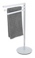 Suport prosoape baie, Wenko, Polvano, 54.5 x 89 x 30 cm, inox, gri