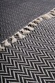 Cuvertura matlasata dubla, Zigzag - Black, ICF Bedroom, Bumbac