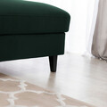 Coltar extensibil dreapta 4 locuri ELTAP, Foble, 267x196x100 cm, lemn/poliester, verde inchis