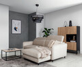 Lustra ELTAP, Orabela, 55x130 cm, 3xE27, 15W, otel, negru