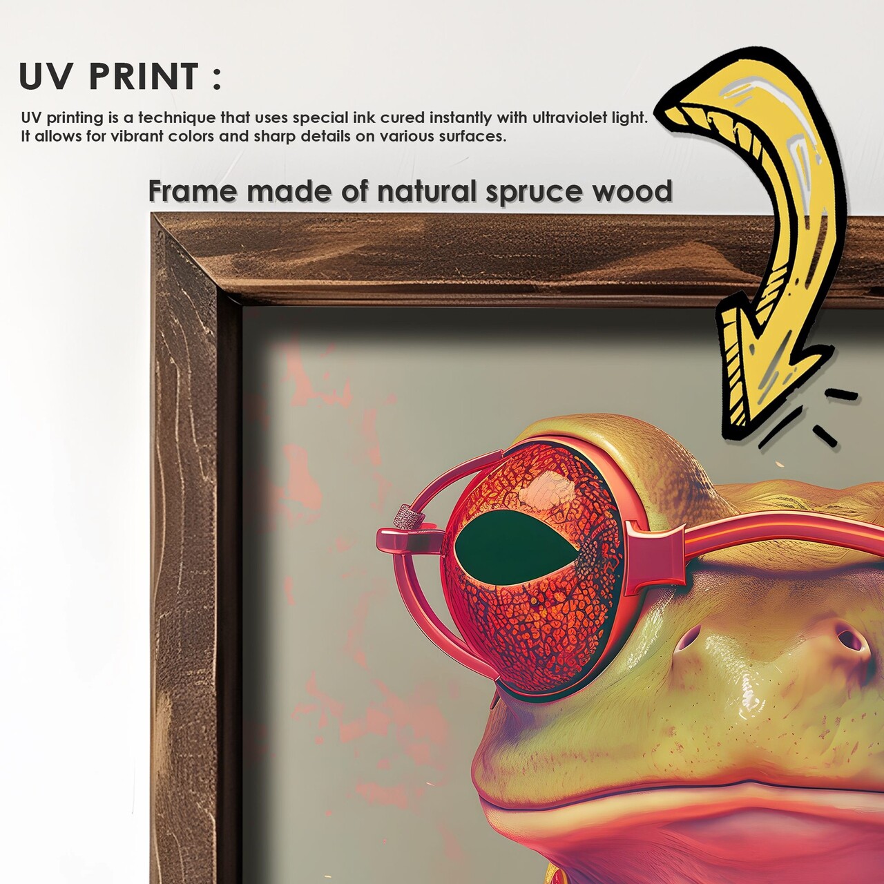 Set 2 tablouri decorative, AI199, Cadru: 100% MOLID, Multicolor - view 4