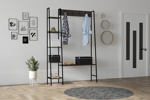 Cuier de perete, asse home, marken, 120x180x30 cm, antracit