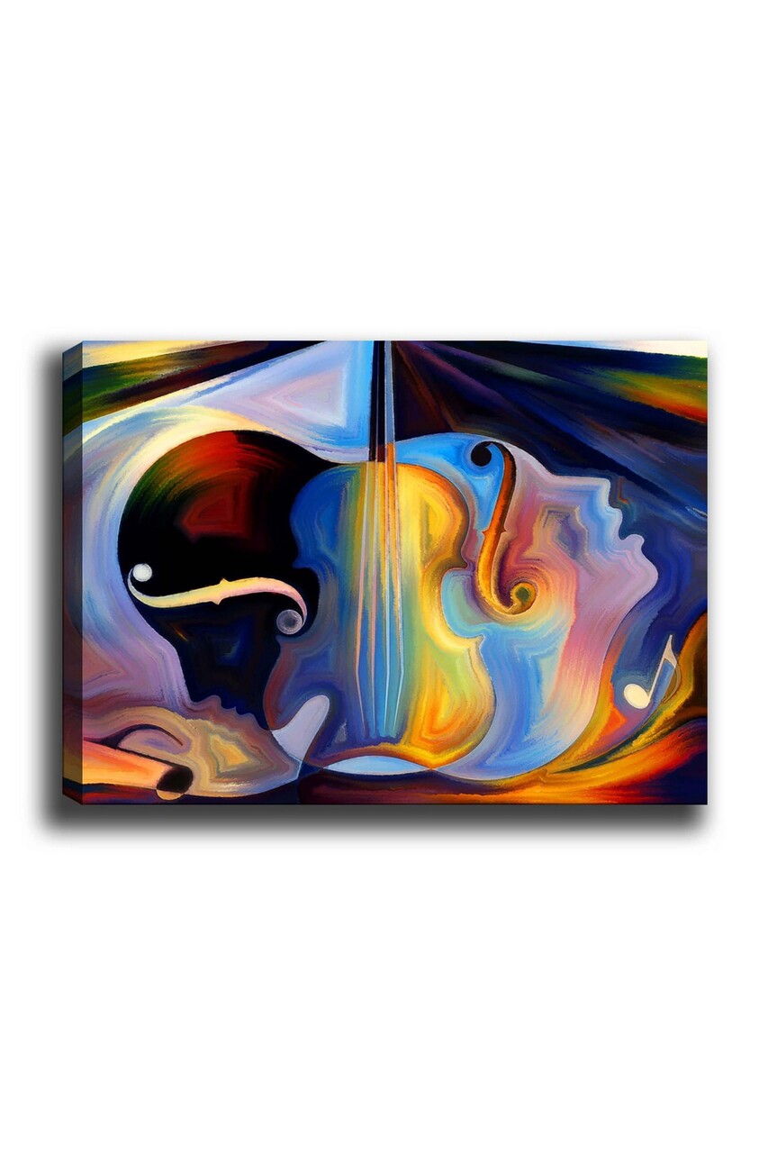 Tablou decorativ, Kanvas Tablo (70 x 100), Cadru: 100% LEMN (grosime: 3 cm), Multicolor - view 3