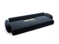 Coltar panoramic extensibil 5 locuri, Tonale, Cosmopolitan Design, 362x149x88 cm, tesatura chenille, albastru navy