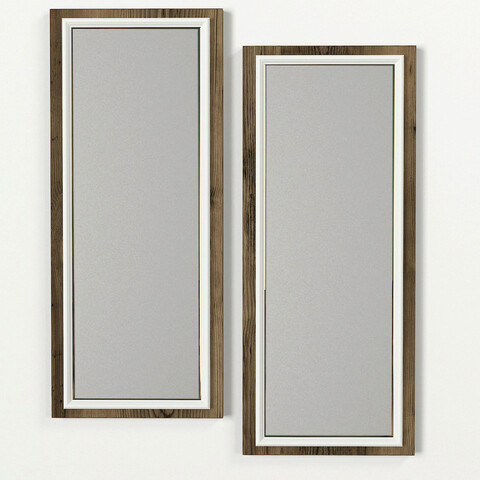 Oglinda decorativa, tera home, sansa, 29.5x70x1.8 cm, pal, maro