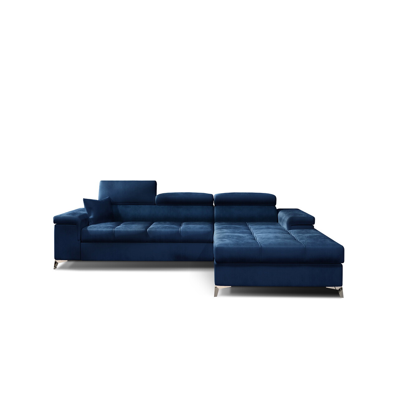 Coltar extensibil dreapta 4 locuri ELTAP, Ric-60, Ricardo, 281x205x88 cm, lemn/poliester, albastru inchis - view 2