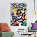 Tablou decorativ, NEW-ZAT-ZN011, Dimensiune: 60 x 90 cm, Multicolor