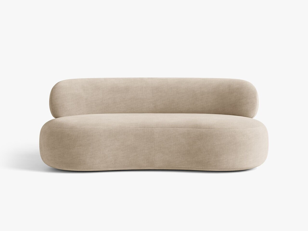 Canapea 3 locuri, Aura, Micadoni Home, 186x101x75 cm, tesatura Chenille, bej inchis — imaginea 11