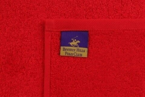 Set 2 prosoape de baie, Beverly Hills Polo Club, 70x140 cm, 100% bumbac, rosu