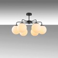 Lustra, Fulgor, 942FLG1360, Metal, Alb/Negru