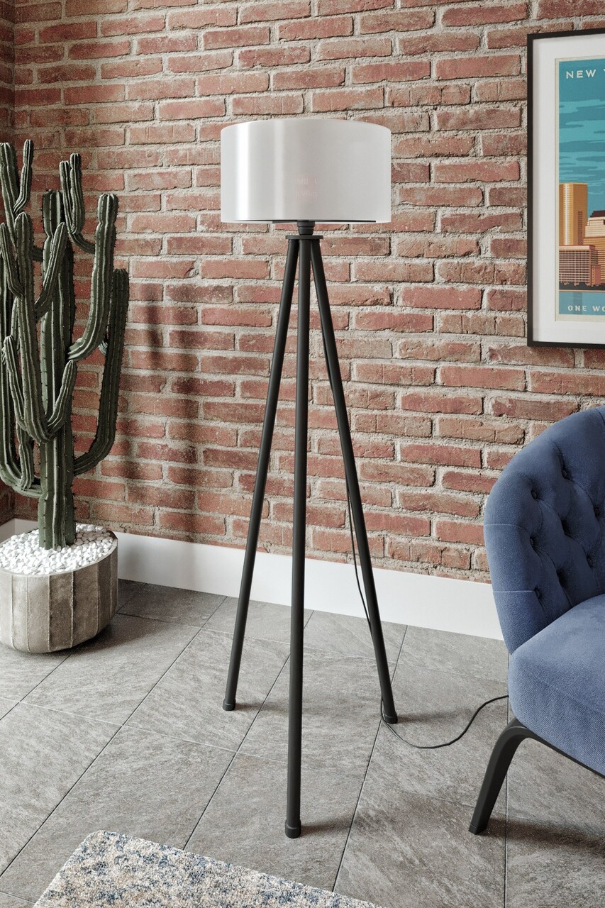 Lampadar, L'essentiel Maison, 666PTR1123, Crem/Negru - view 2