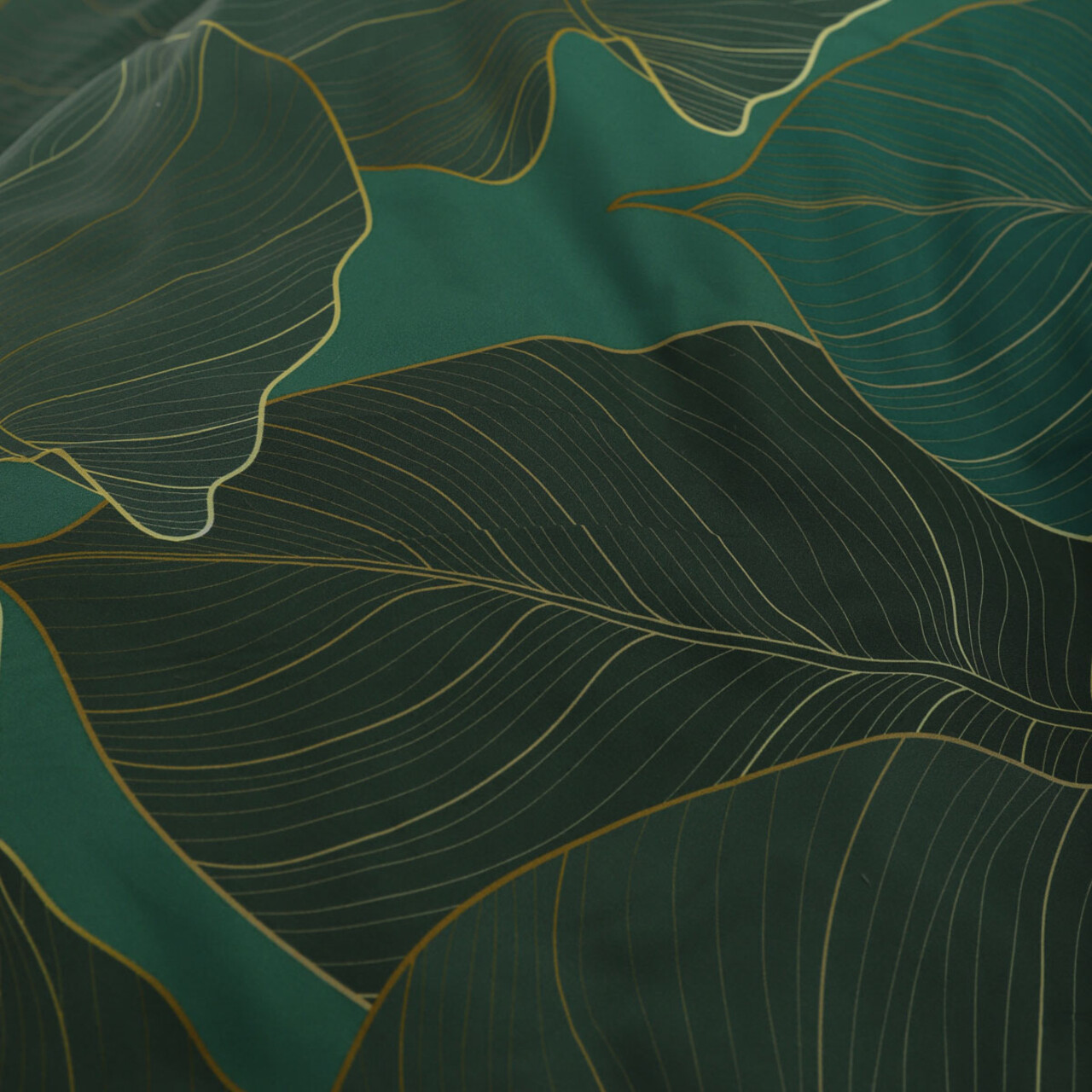 Lenjerie de pat dubla Gallo, Homla, 160x200 cm, 3 piese, microfibra din poliester, verde - view 8