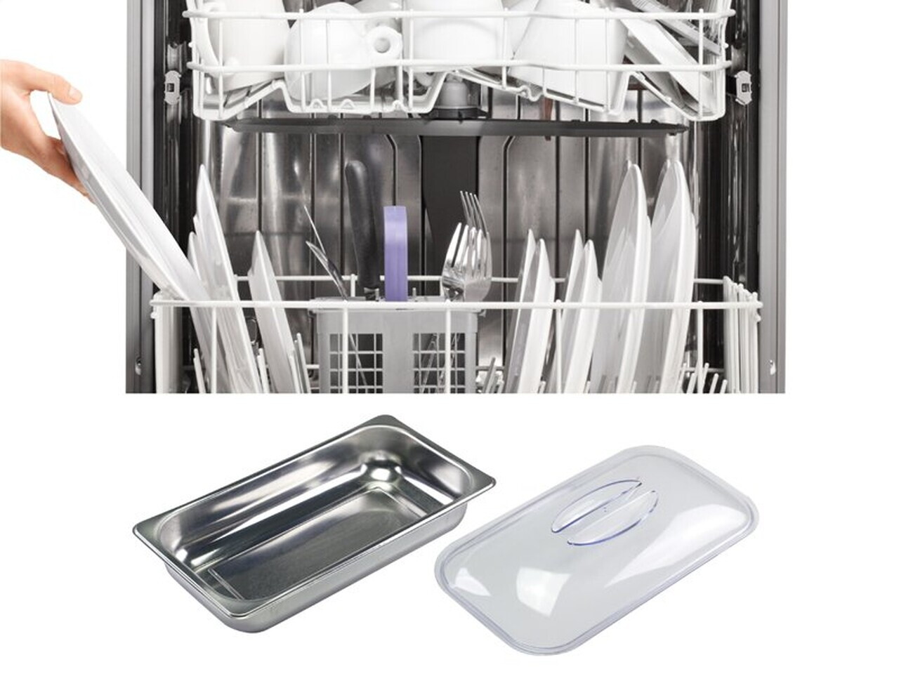 Incalzitor de servire bufet Beper, 300W, 63x37x14 cm, inox/plastic, argintiu - view 5