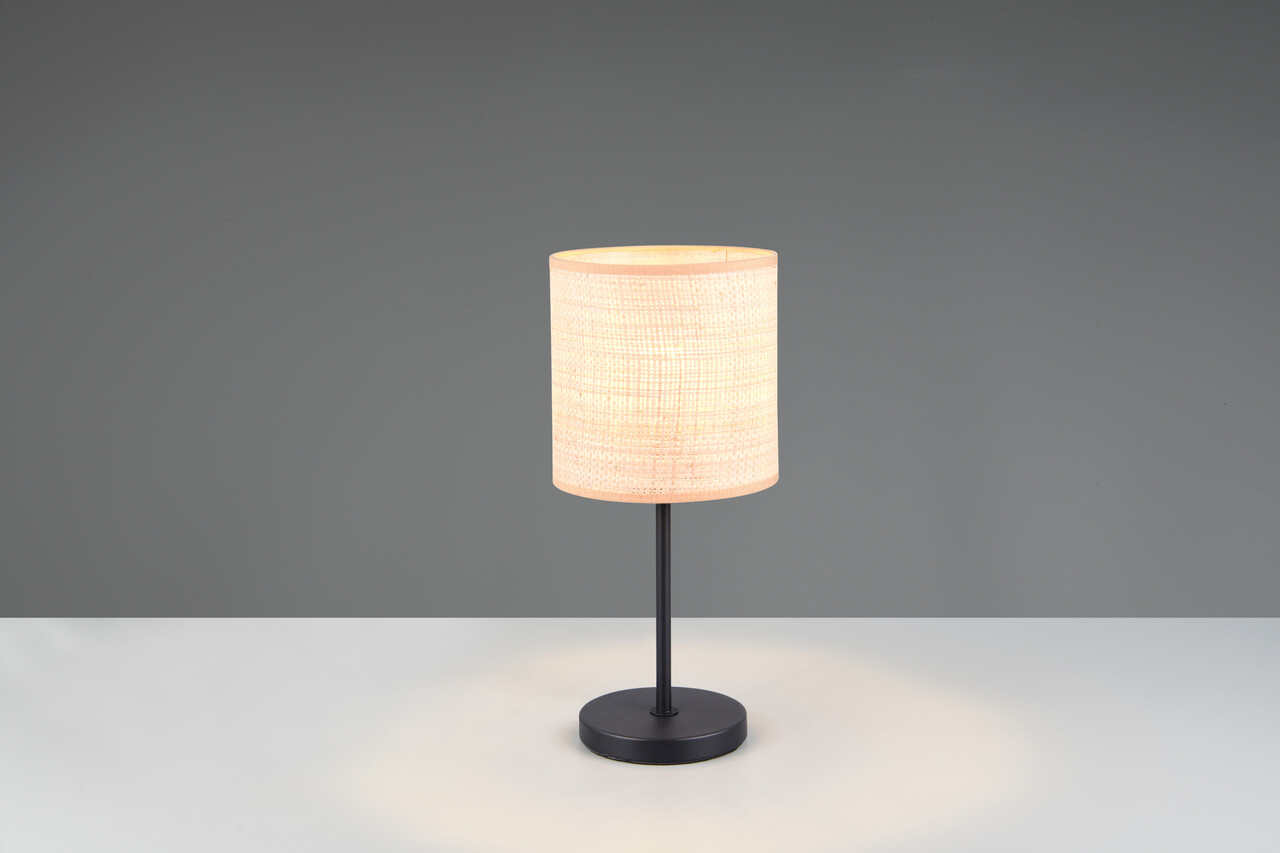 Lampa de masa Aimee, RL, 17.5x37 cm, 10W, 1x E27, metal, negru mat/bej - 2 | YEO