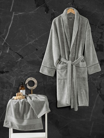 Set halate de baie, Cotton Box, Exclusive, Bumbac , Gri