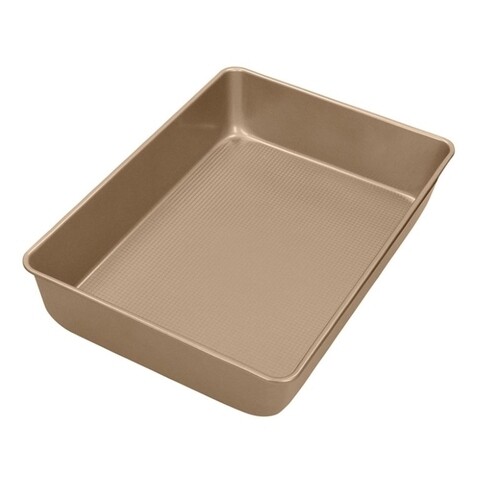 Tava de copt, gold, brandani, 39.5x28 cm, otel carbon non-stick
