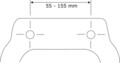 Capac de toaleta cu sistem automat de coborare, Wenko, Astera, 38 x 45 cm, duroplast, alb/gri