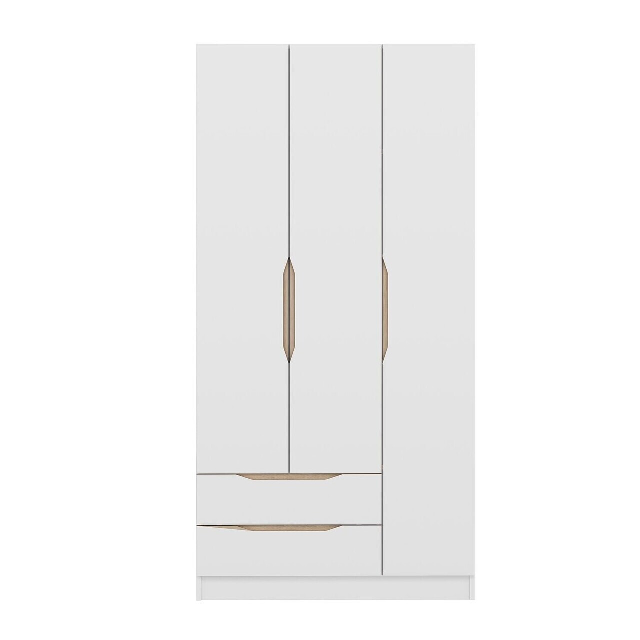 Dulap pentru haine, Hanah Home, Alin, 105x210x52 cm, Alb / Stejar — imaginea 6